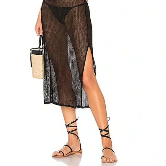 ELLEJAY NEW Cori Off the Shoulder Mesh Lace Cover Up Dress - Picture 3 of 7